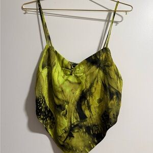 Stylish Green and Black Women's Top